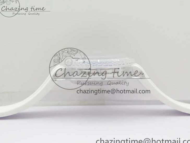 MiroTime 0123 Submariner Phantomlab Transparent KZF Best Edition Blue Fruit Dial on White Rubber Strap VR Classic 2563